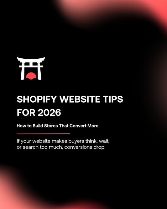 Shrine graphic on shopify website tips for 2026.