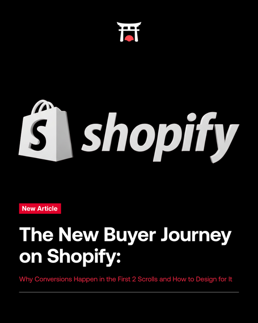 Shrine graphic related to the new buyer journey on Shopify in 2026.