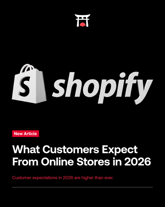 Shrine graphic about what customers expect from online stores in 2026.
